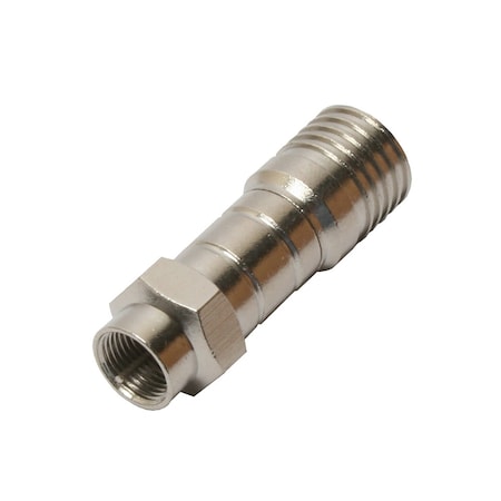 Quest Technology International F (Male) Connectors, 75 Ohm - Crimp-On W/ 1/2'' Ring, Rg-11 CFC-7119